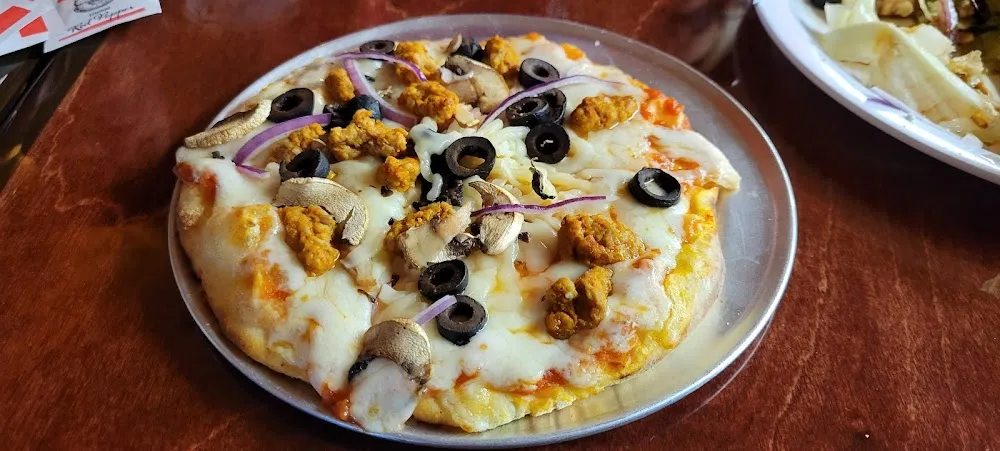 Personal Sausage Mushrooms Black Olives